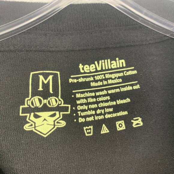 Tee Villain tshirt Cthulu Space Invaders mashup nerd geek ringspun medium unisex - Picture 4 of 5